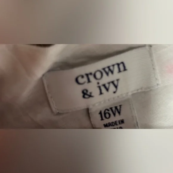 Crown & Ivy Cotton Maxi Dress Size 16W - Picture 3 of 4